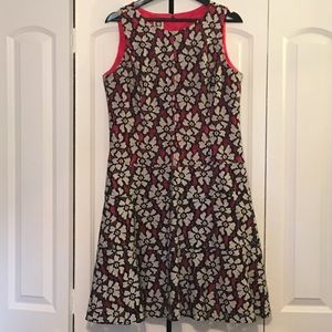 Anne Klein A Line Lace Floral Dress